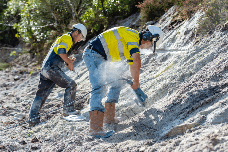 Geologists working in the St Austell area