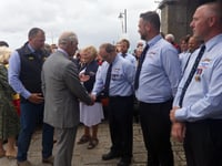 St Ives RNLI has welcomed King Charles III and Queen Camilla