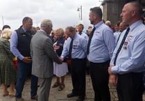 St Ives RNLI has welcomed King Charles III and Queen Camilla