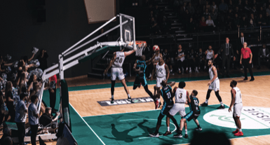 Plymouth City Patriots in action at the Pavilions