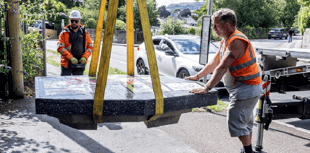 New legends benches placed around town