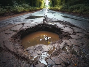 Cornwall ranks second for areas worst hit by potholes
