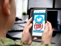 Text message scam warning
