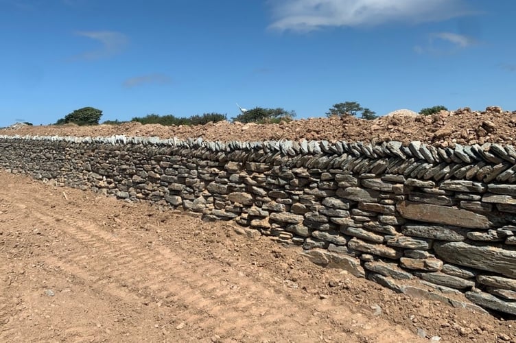 Cornish hedging work