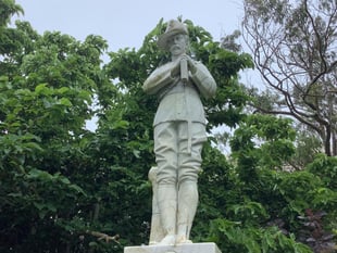 Callous vandals damage war memorial statue in Penzance