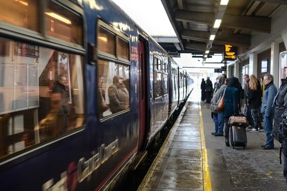 train at station