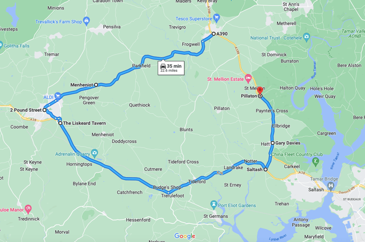 22 mile diversion set for Roadworks