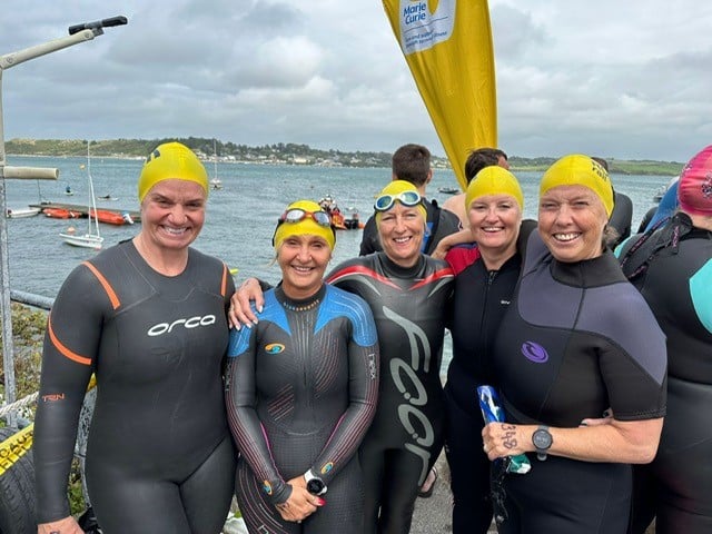 Some of the swimmers that braved the Padstow to Rock Swim