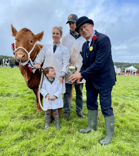 Woolsery ShowTim Eustice’s heifer Trevowah Pride winning at the Woolsery Show