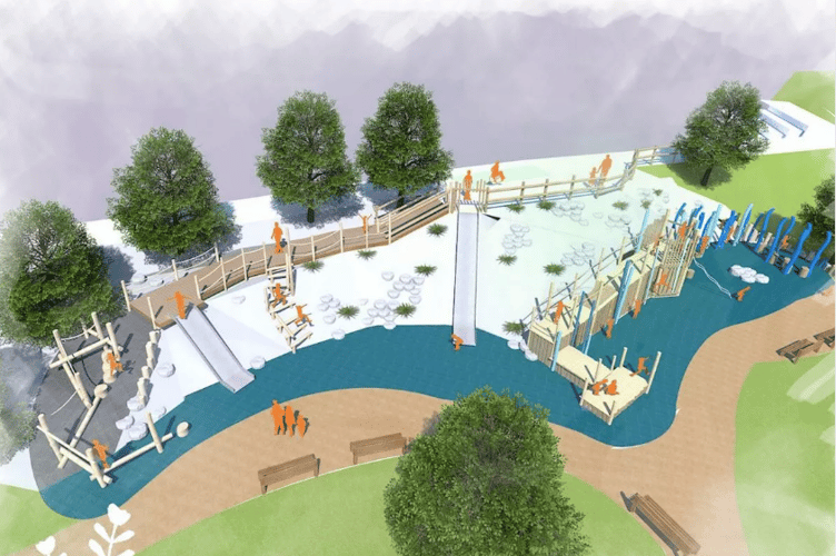 Plans for the ‘Slynk’ play area at Nansledan