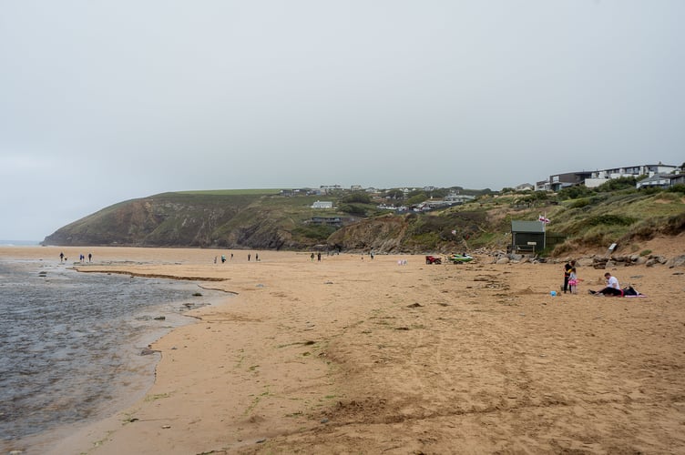 Mawgan Porth, Cornwall, Captured on the 31st of August 2023 as locals react after the seaside village is dubbed Hollywood-on-Sea due to the number of celebrity faces that are buying up home in the area. See SWNS story SWNJcelebrity. Residents of a seaside village dubbed âHollywood-on-Sea' say they can no longer afford to live there after seeing a string of A-list celebrities snapping up properties.Locals living in Mawgan Porth, in Cornwall, say second homeowners, including Hollywood celebs, have ruined their picturesque area over the past few years.They say the influx of millionaire buyers has hiked up house prices and properties are being flattened and rebuilt into California-style homes. Hollywood stars Cate Blanchett and Jason Statham as well as Coldplay frontman Chris Martin all have holiday houses in the idyllic location.