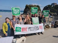 The co-leader of the Green Party visits Truro and Newquay