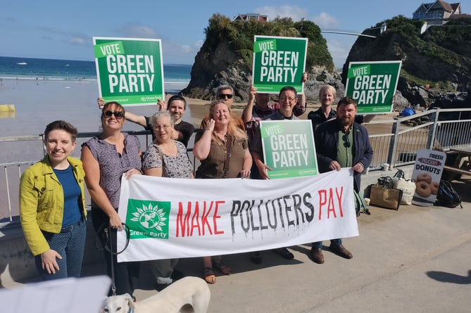The co-leader of the Green Party visits Truro and Newquay ...