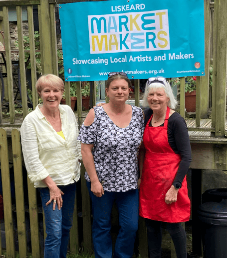 Karen Burden, Kirsty Freeman and Ann Kinahan of Liskeard Market Makers