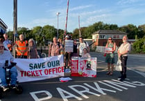 Truro protest against ticket office closure