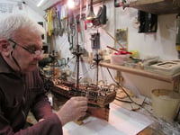 Model ship arrives in Charlestown after hazardous journey from Ukraine