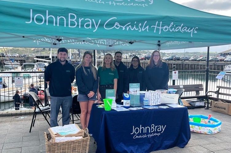 John Bray Cornish Holidays staff holding their fun day to raise money for the Wave Project