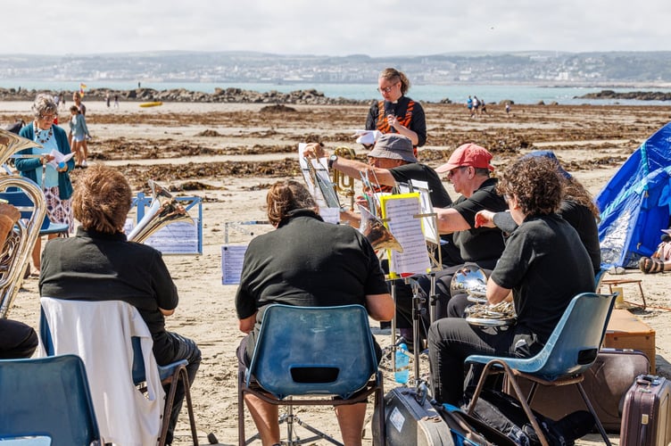 The Beach service at Marazion on Sunday
