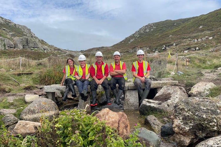 The ranger team after installing one of the bridges  (Pictures: National Trust)