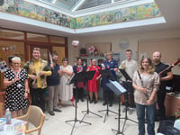 Musicians perform for hospital patients
