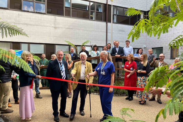 Explorer opens new hospital healing garden