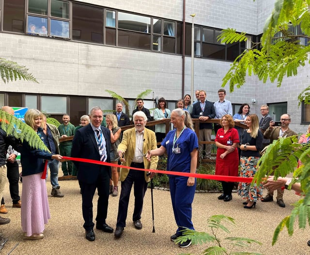 Explorer opens new hospital healing garden