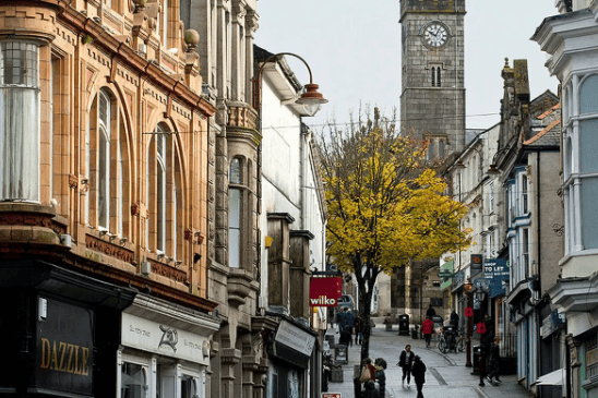 Redruth town centre