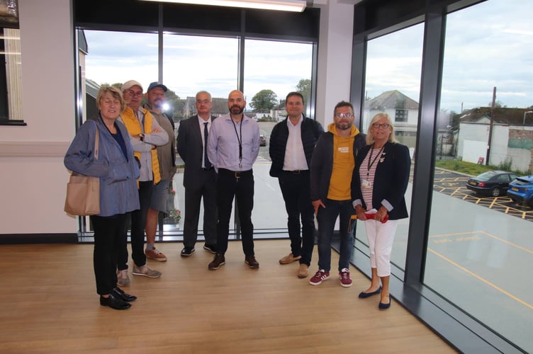 The twinners went along to the Workshed in Liskeard over the weekend of the visit