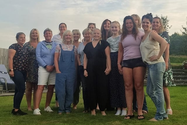 Women brave shower to stage charity event