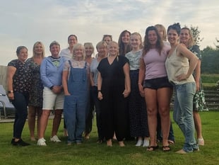 Women brave shower to stage charity event