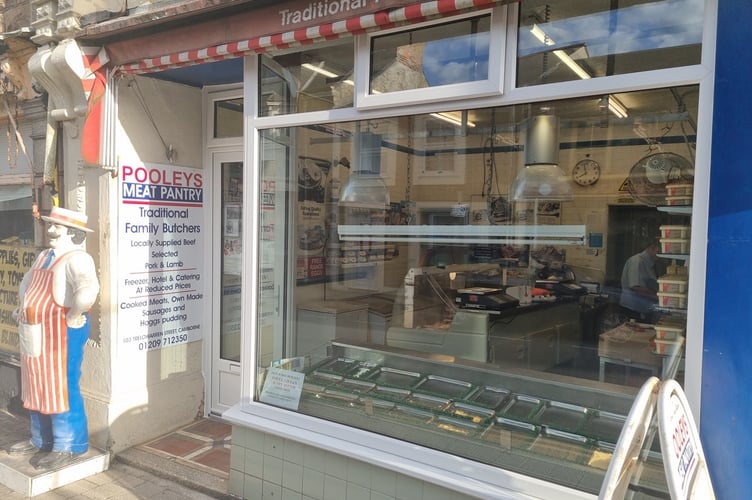 Pooleys butcher in Camborne