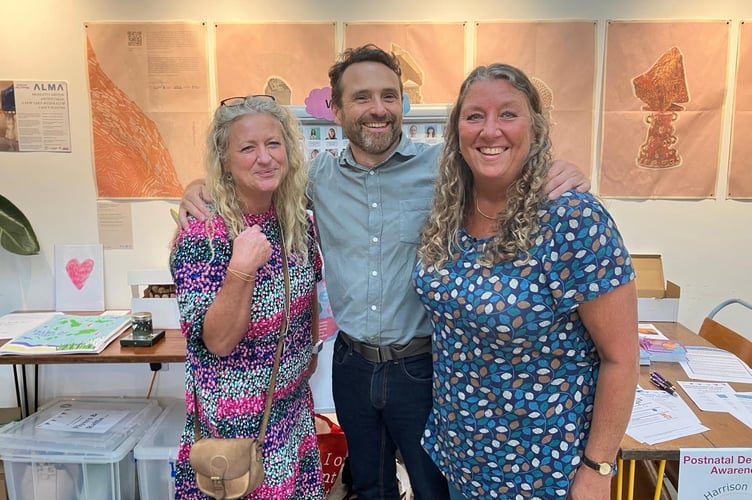 Ruth Marsden (operational lead for the perinatal mental health service), Darren Mackintosh (consultant psychiatrist for the service) and Mandy Rayward (now retired operational lead)