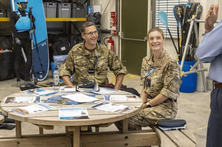 Personnel at RAF St Mawgan welcomed top brass
