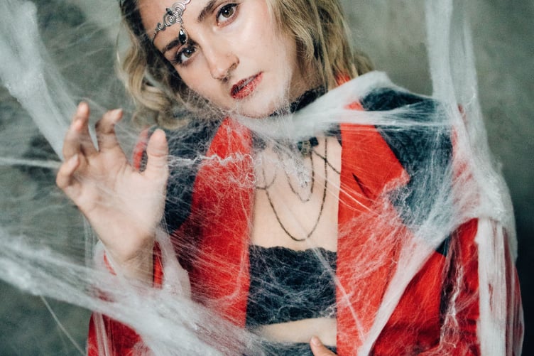 This kind of fake spider's web is often made from oil-based plastic