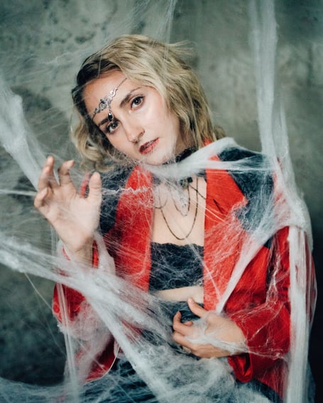 This kind of fake spider's web is often made from oil-based plastic