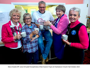 Sea of seasonal activity at church hall