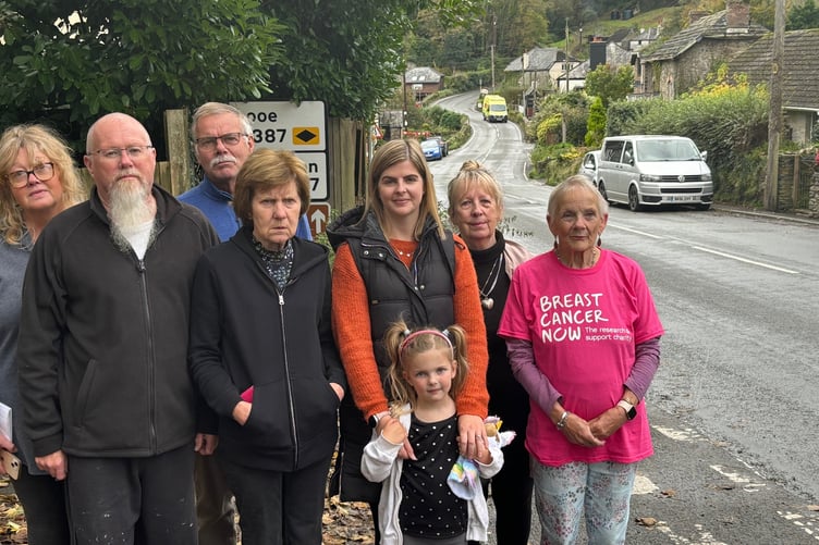 Sewage works in Hessenford