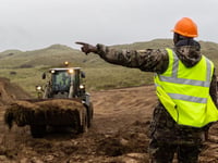 Military effort on Penhale's sand dune wildlife