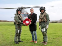 Flying high - poppies to travel by helicopter
