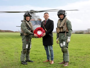 Flying high - poppies to travel by helicopter
