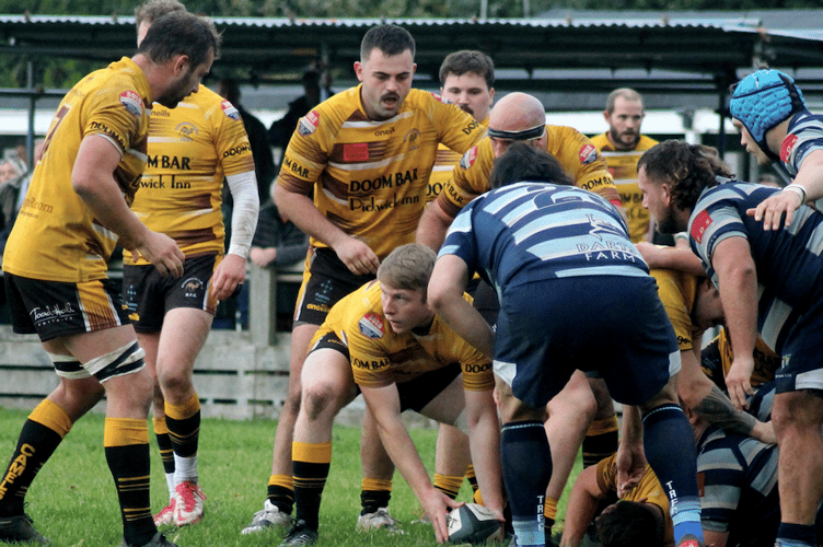 Action from Wadebridge Camels against Topsham on Saturday