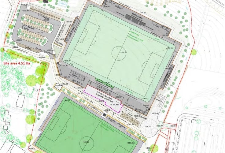 Plans for the sports hub