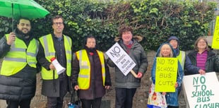 Protest march against bid to cut Cornwall school bus routes