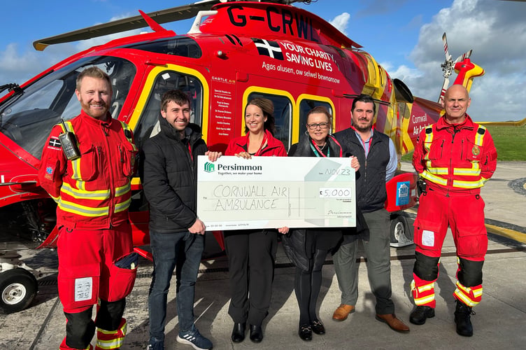 Cornwall Air Ambulance donation