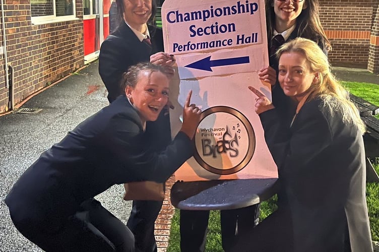 Members of Bodmin Town Band at the competition