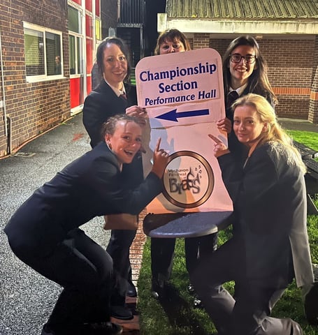 Members of Bodmin Town Band at the competition
