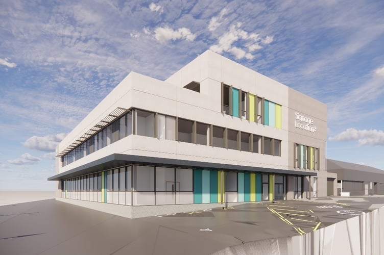 Artists impression of new pathology building