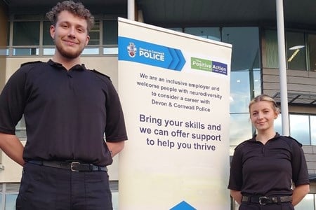 PC Declan Thomas, from Bodmin, and PC Paige Donaldson have joined the National Neurodiversity Youth Council