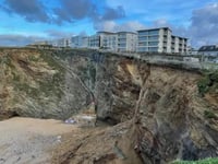Dramatic Whipsiderry cliff collapse captured on video