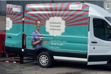 RCHT’s electric trans-nasal endoscopy van